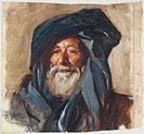 Old Man with Dark Turban